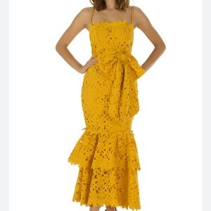 New Bambah Boutique Lace Ruffle Dress UK14